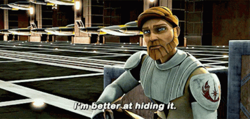 Star Wars Obi Wan Kenobi GIF - Star Wars Obi Wan Kenobi Im Better At Hiding It GIFs