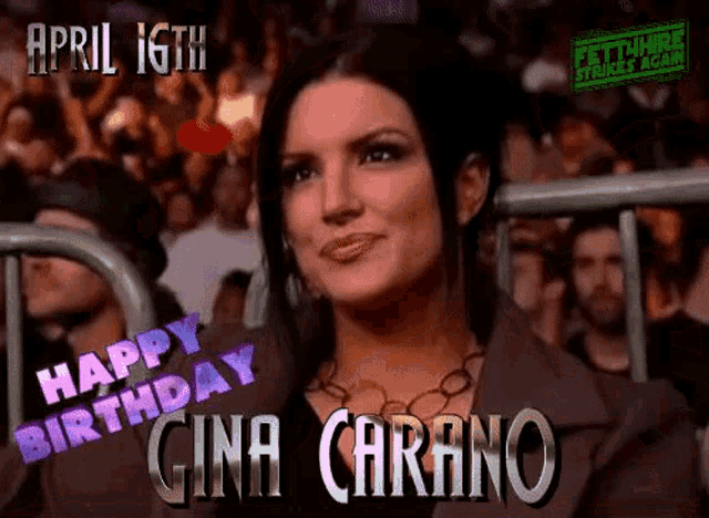 Fett4hire Gina Carano GIF - Fett4hire Gina Carano Happy Birthday GIFs