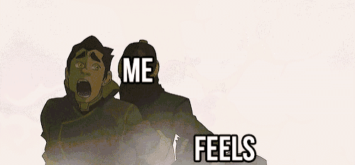 two men are standing next to each other with one saying me and the other feels