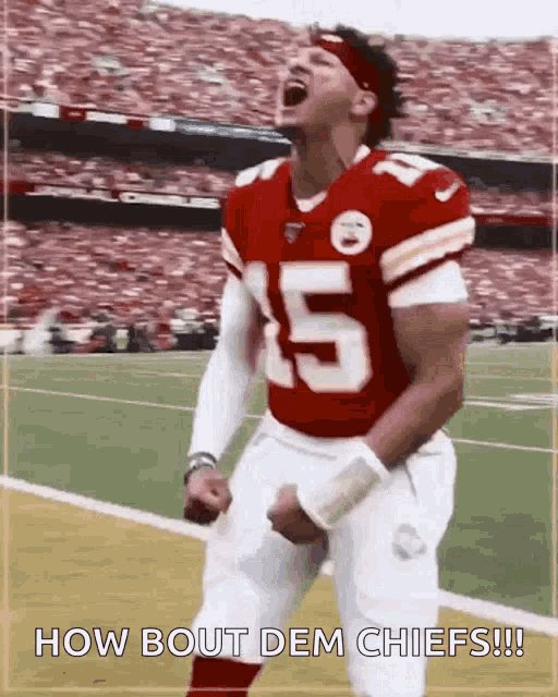 a football player with the number 5 on his jersey celebrates on the field