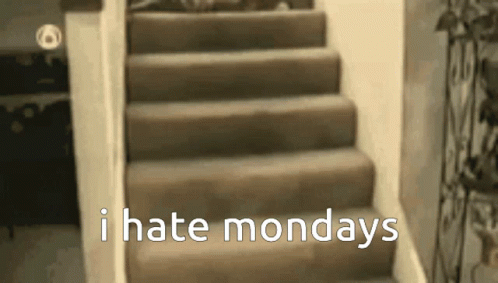 Cat Stairs Monday Cat Monday Stairs GIF - Cat Stairs Monday Cat Monday Stairs I Hate Mondays GIFs