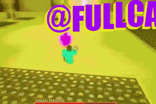 a person in a video game with the words @fullca above them