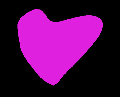 a purple heart with white spots on it is on a black background