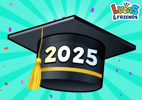 a black graduation cap with the year 2025 on it
