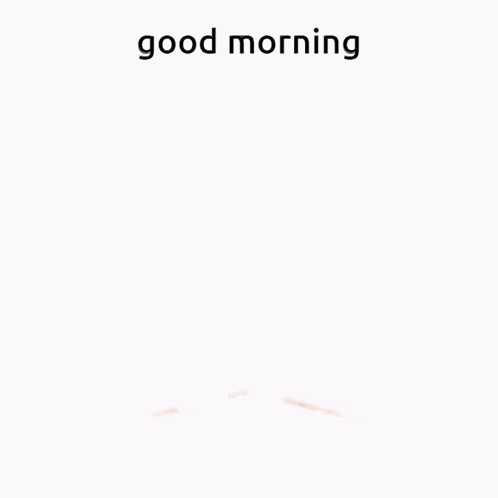 a red silhouette of a woman with the words good morning below