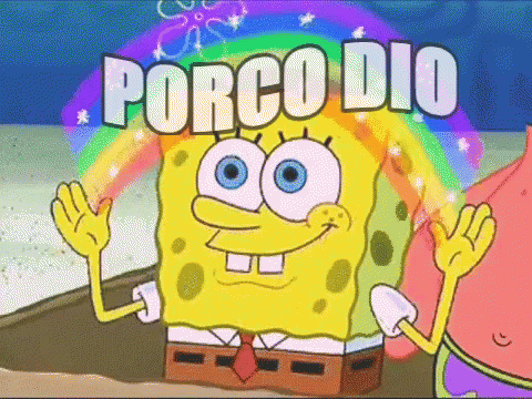 Porcodio Spongebob GIF - Porcodio Spongebob Rainbow GIFs