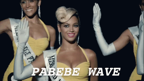 Beyonce Pabebe GIF - Beyonce Pabebe Wave GIFs