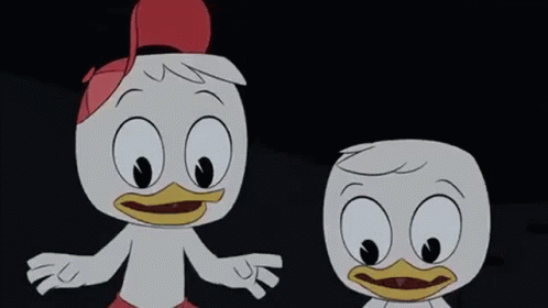 Huey Duck Louie Duck GIF - Huey Duck Louie Duck Fear GIFs