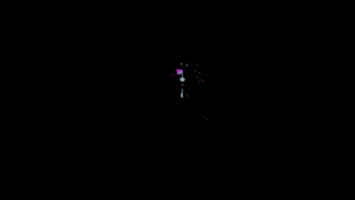 a black background with a purple and blue ghost