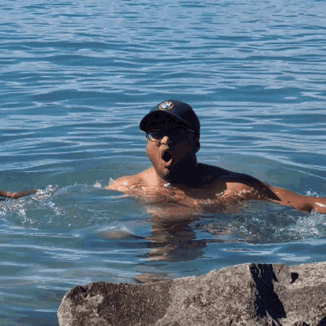 So Cold Black Man Cant Swim GIF
