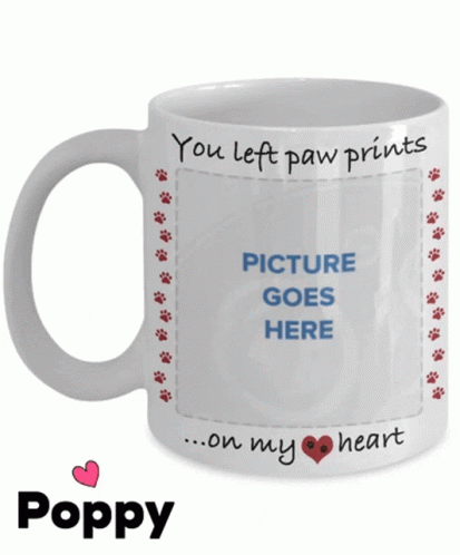 Mug Poppy GIF - Mug Poppy You Left Paw Prints GIFs