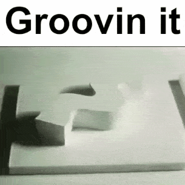 a piece of paper with the words groovin it on it