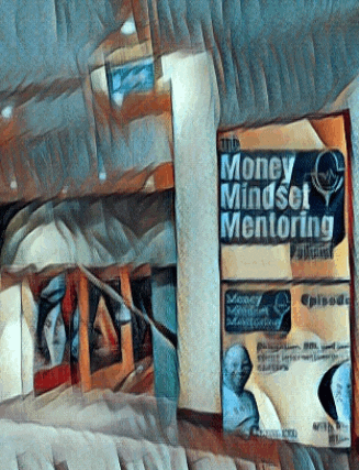 a painting of money mindset mentoring on a wall