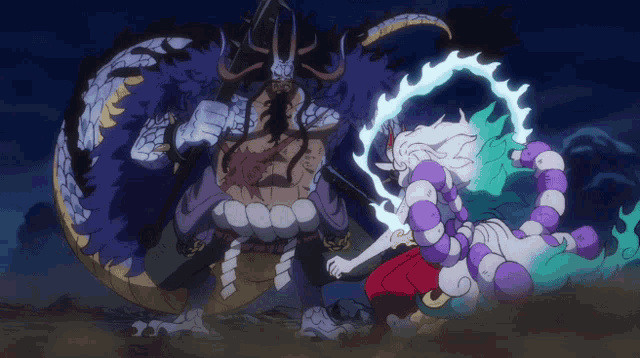 a cartoon character with a sword is standing next to a dragon