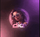 a woman wearing sunglasses and earrings is in a purple circle with the word diet .