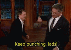 Eddie Izzard Keep Punching Lads GIF - Eddie Izzard Keep Punching Lads Saturday Night Live GIFs