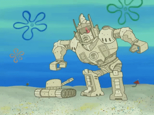 Sponge Bob Sand Wars GIF - Sponge Bob Sand Wars Mech GIFs