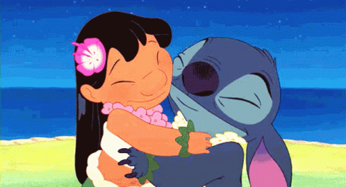 Hug Stitch And Lilo GIF - Hug Stitch And Lilo Ohana GIFs