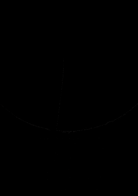 a black object is silhouetted against a grey background