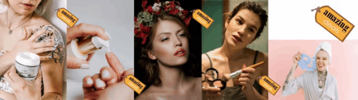 a collage of four pictures of women with a tag that says amazing deal