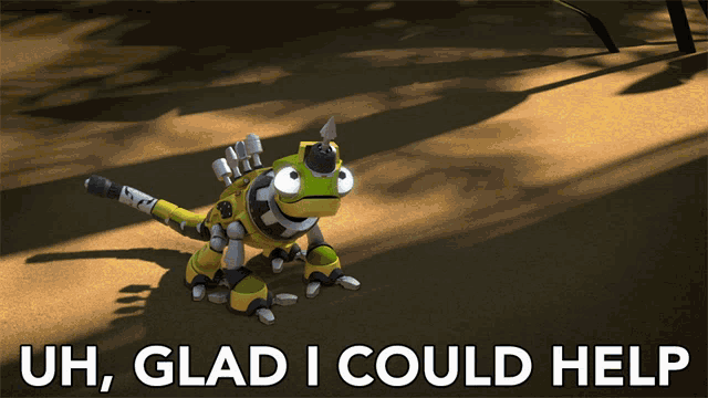 Uh Glad I Could Help Revvit GIF - Uh Glad I Could Help Revvit Dinotrux GIFs