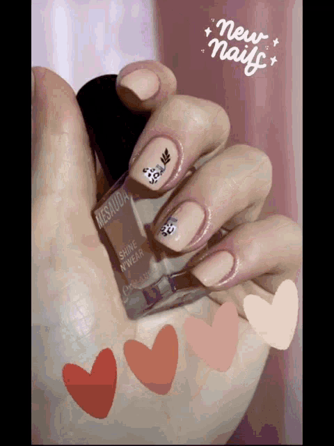 a bottle of mesauda shine n wear nail polish