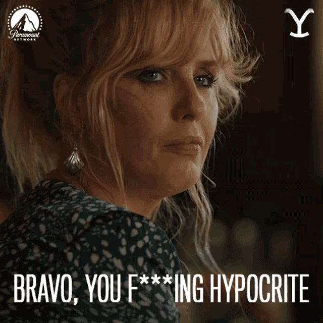 Bravo You Fing Hypocrite Beth Dutton GIF - Bravo You Fing Hypocrite Beth Dutton Yellowstone GIFs
