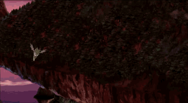 a cartoon character is flying through the air in a video game