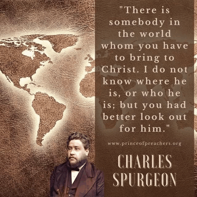 a quote by charles spurgeon is on a poster