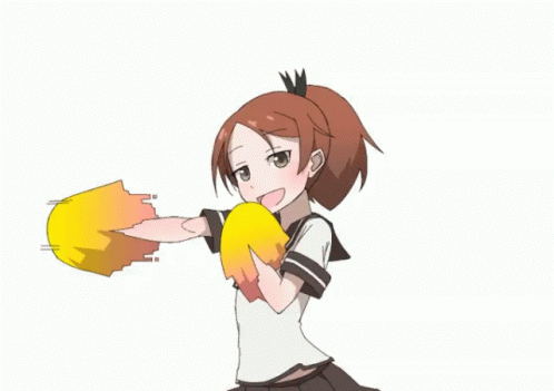 Anime Supporting GIF - Anime Supporting Cheerleader GIFs