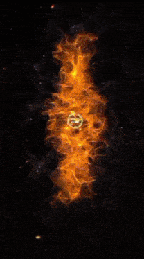 a circle of fire with the words " siir ce ailesi " in the center