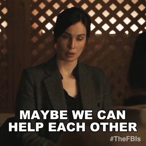 Maybe We Can Help Each Other Jamie Kellett GIF - Maybe We Can Help Each Other Jamie Kellett Heida Reed GIFs