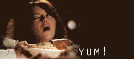 Yum GIF - Yum Hungry Emma Stone GIFs