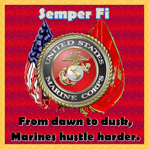 a poster for the united states marine corps says semper fi