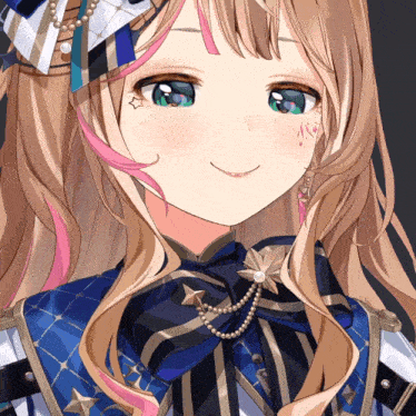 a close up of a girl 's face with a star on her face
