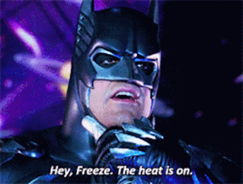 Batman Hey Freeze GIF - Batman Hey Freeze The Heat Is On GIFs