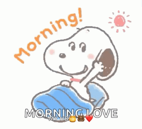 Snoopy Good Morning GIF