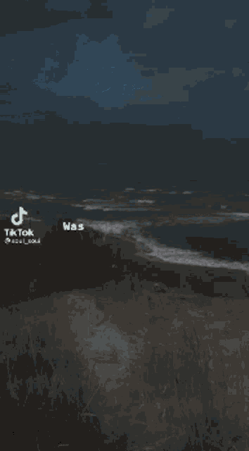 a tiktok video of a beach with the words " whatever "