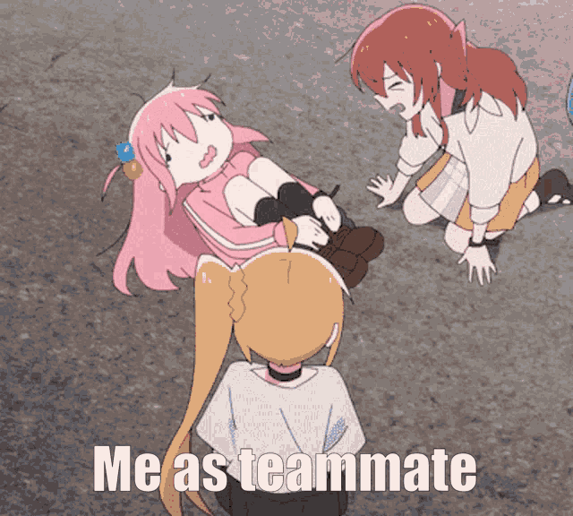 a picture of a girl with the words me as teammate
