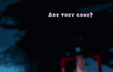 a girl with horns and the words are they gone on the bottom