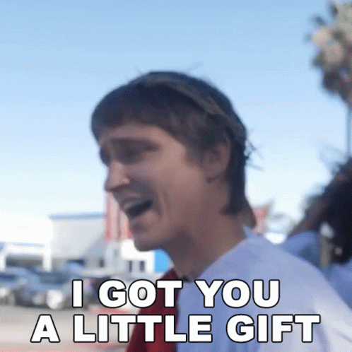 I Got You A Little Gift Danny Mullen GIF - I Got You A Little Gift Danny Mullen I Got You A Little Present GIFs