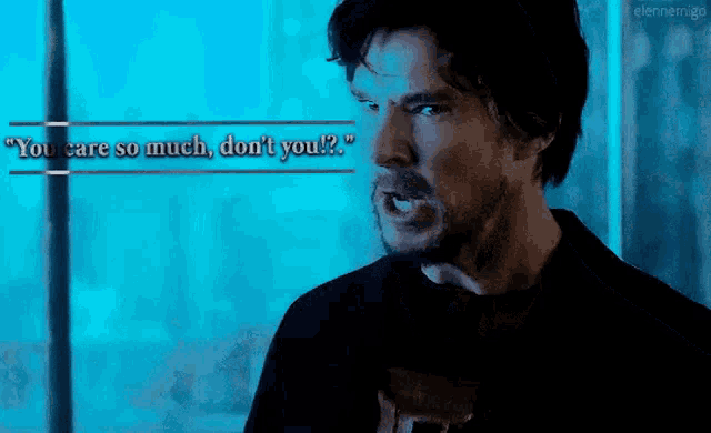 Dr Strange You Care GIF - Dr Strange You Care So Much GIFs