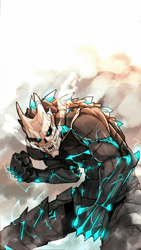a drawing of a monster with the name kure written on the bottom left
