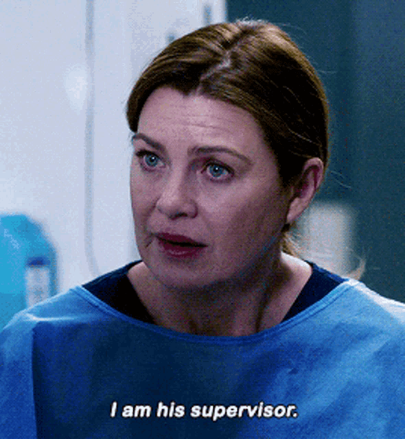 Greys Anatomy Meredith Grey GIF - Greys Anatomy Meredith Grey I Am His Supervisor GIFs