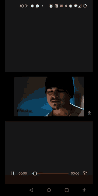 a phone screen shows a video with the words they should be back here any minute now on it