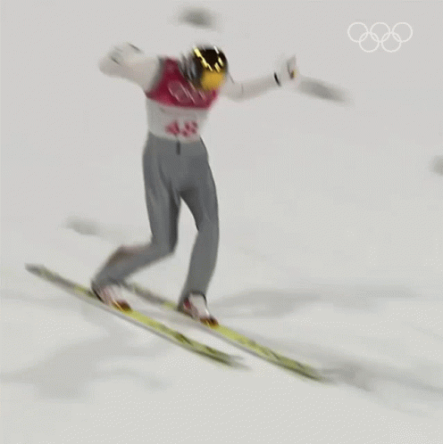 Yay Ski Jump GIF - Yay Ski Jump Andreas Wellinger GIFs