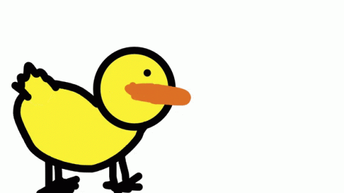 Duck Animation GIF - Duck Animation Eating Bread GIFs