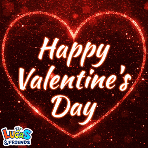 a lucas and friends valentine 's day greeting card