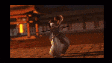 a video game scene of a burning building