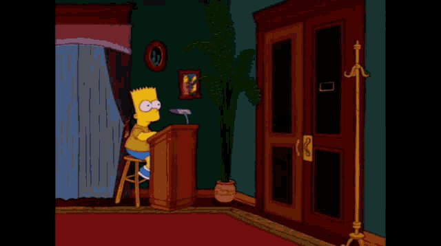 Simpsons Leaving GIF - Simpsons Leaving Entering GIFs